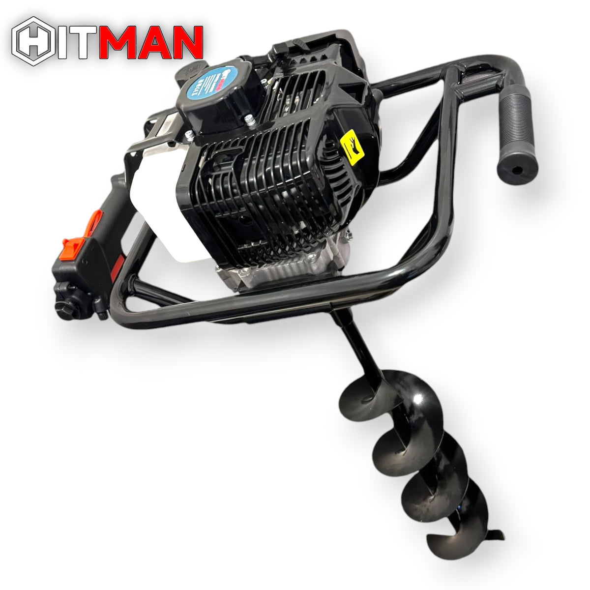 Hitman HT-ED76MAX Benzinmotoros Talajfúrógép 6,5HP – 73cc – 3 fúrószár, 80 cm hossz