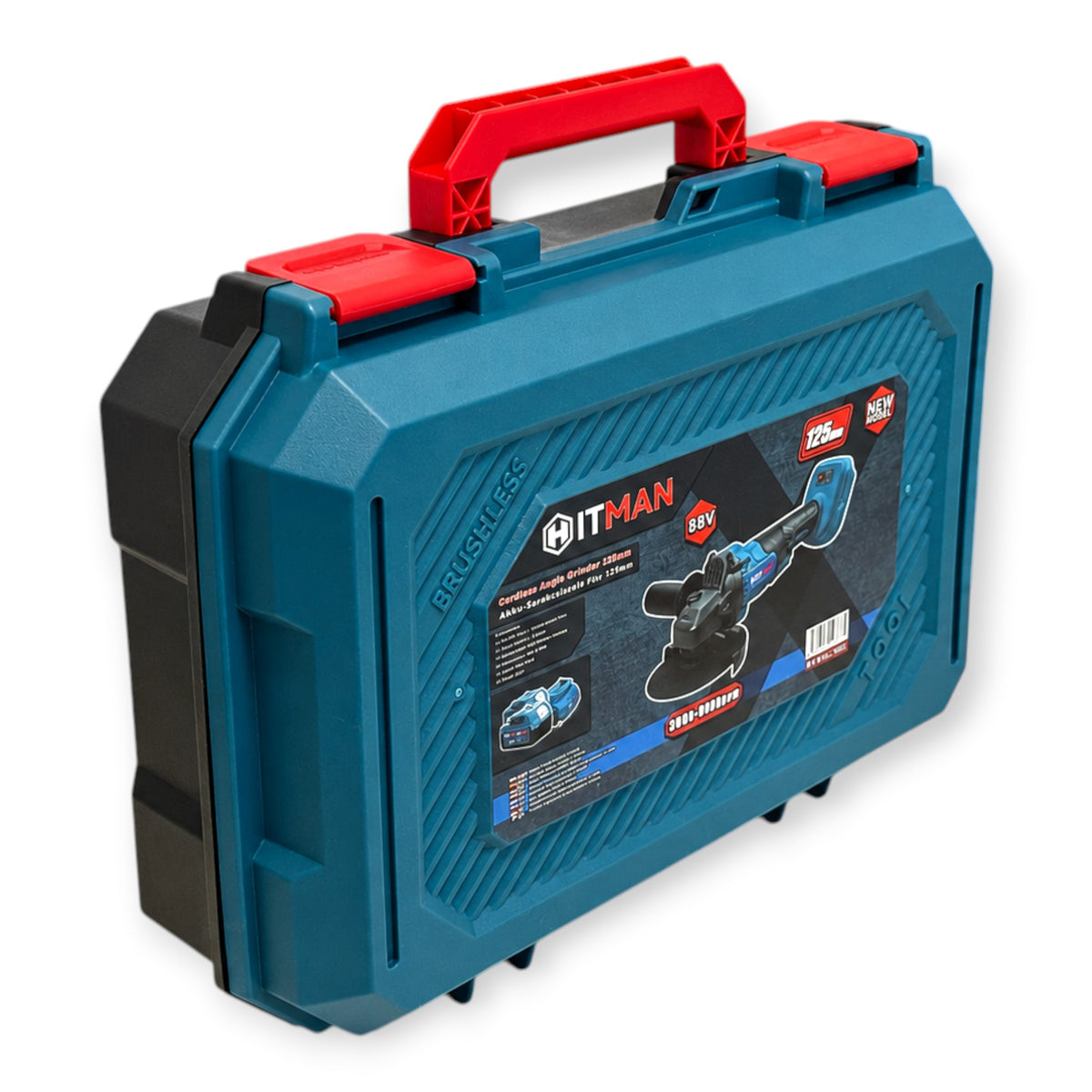 Hitman HT-BAG-7433R Akkus Sarokcsiszoló 125mm 88V 2 Akkumulátorral