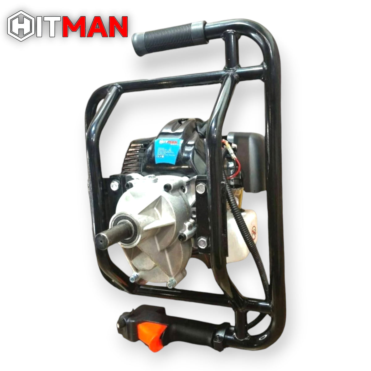 Hitman HT-ED76MAX Benzinmotoros Talajfúrógép 6,5HP – 73cc – 3 fúrószár, 80 cm hossz