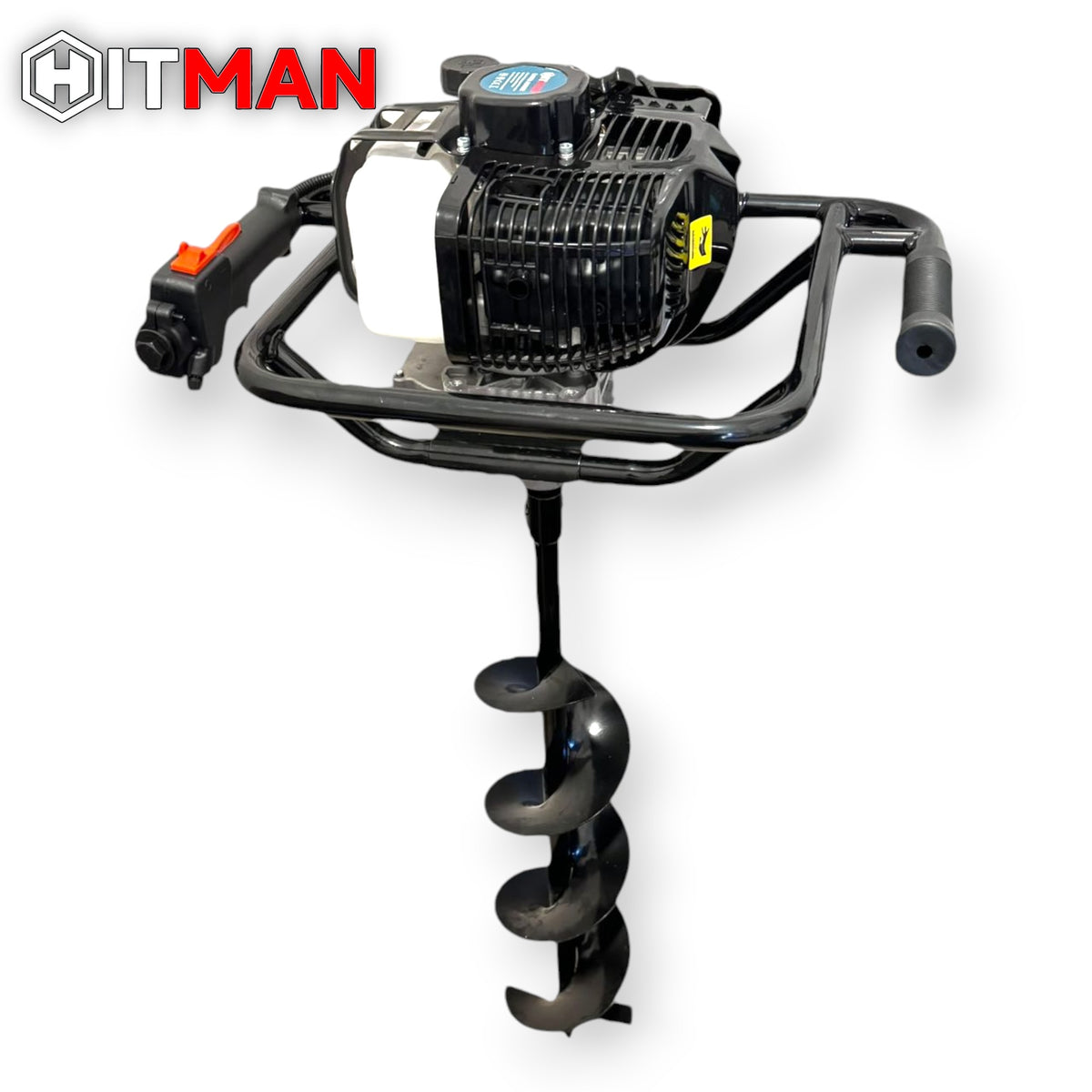 Hitman HT-ED76MAX Benzinmotoros Talajfúrógép 6,5HP – 73cc – 3 fúrószár, 80 cm hossz