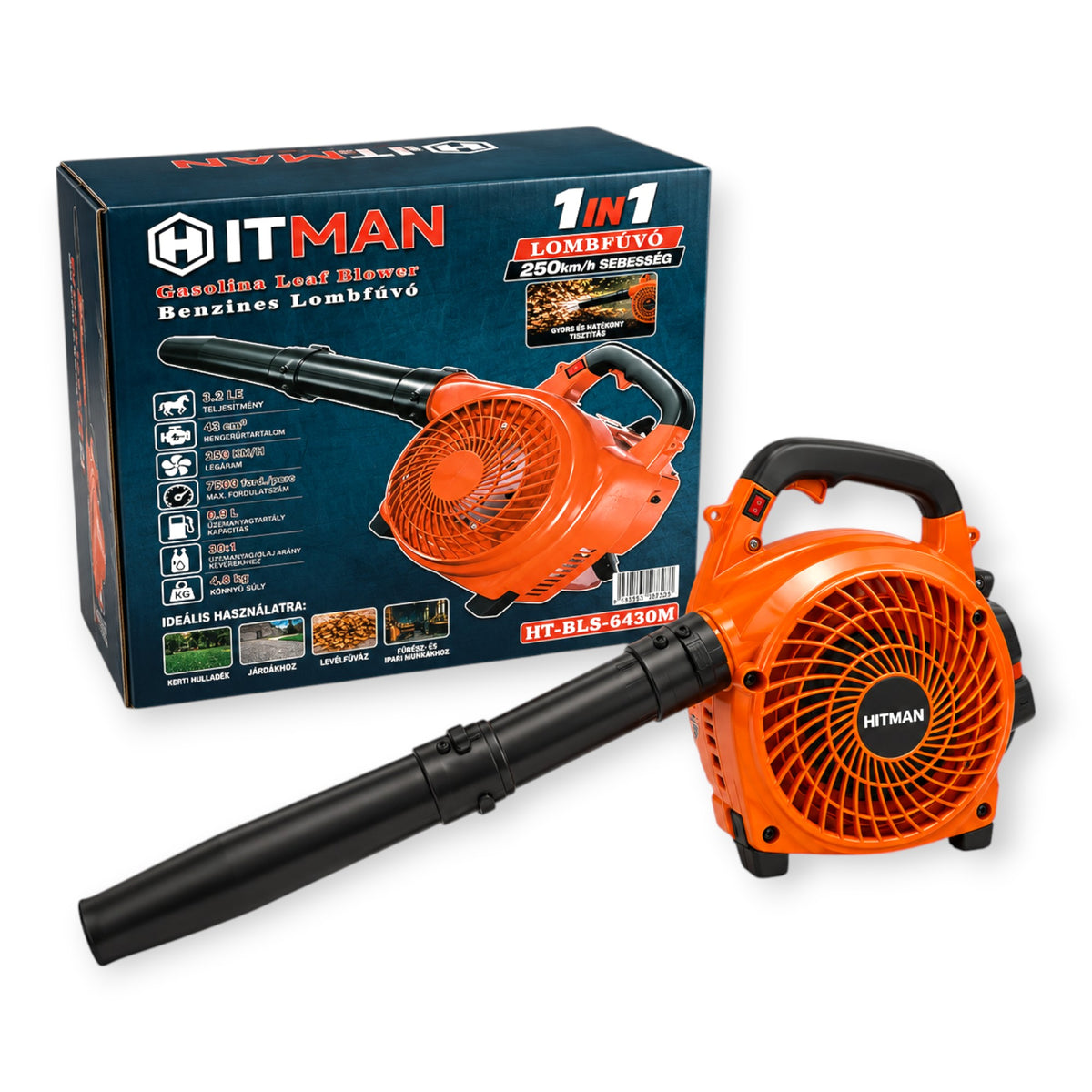 Hitman benzinmotoros lombfúvó 3,2LE/43 cm³ H-BLS-6430M