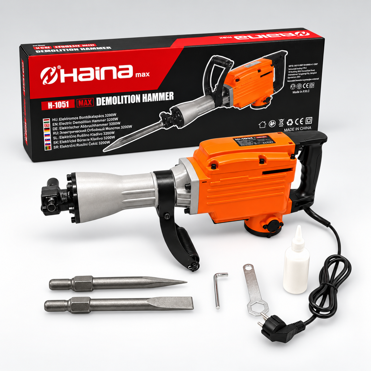 HAINA H-1051 elektromos bontókalapács 3200 W – 51 J