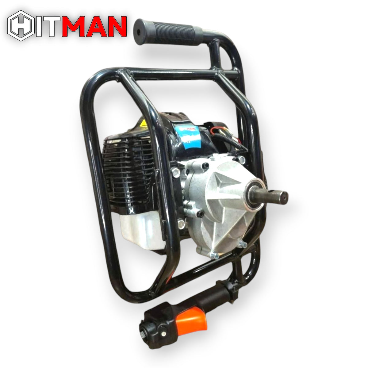 Hitman HT-ED76MAX Benzinmotoros Talajfúrógép 6,5HP – 73cc – 3 fúrószár, 80 cm hossz