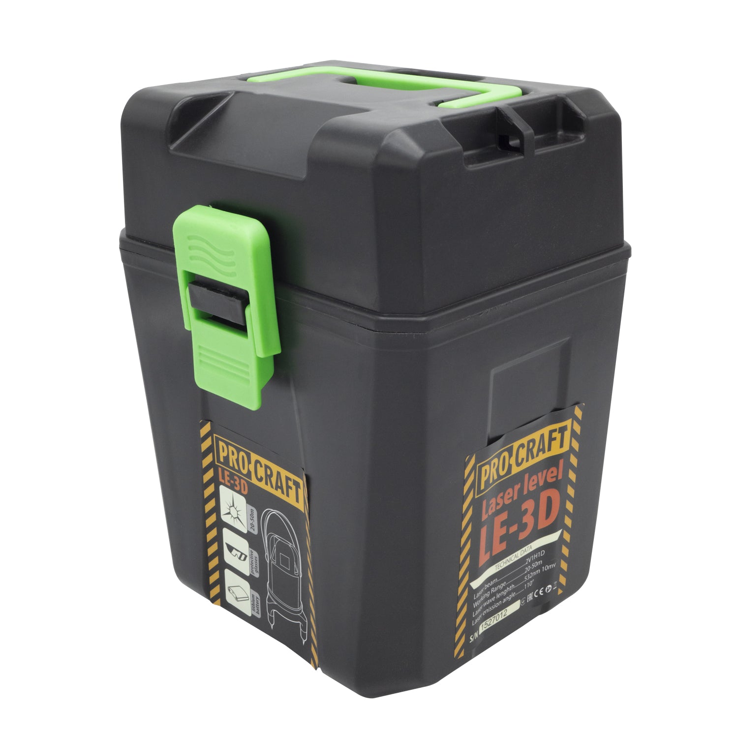 PROCRAFT 3D önszintező keresztvonalas lézer – LE-3D