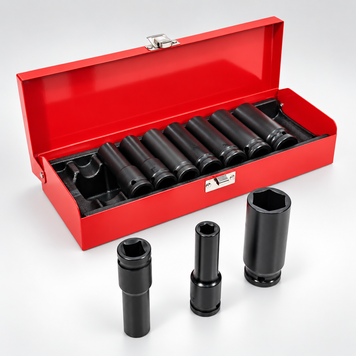 HITMAN HB-6854 10 részes erősített dugókulcs készlet 1/2" – 10–24 mm