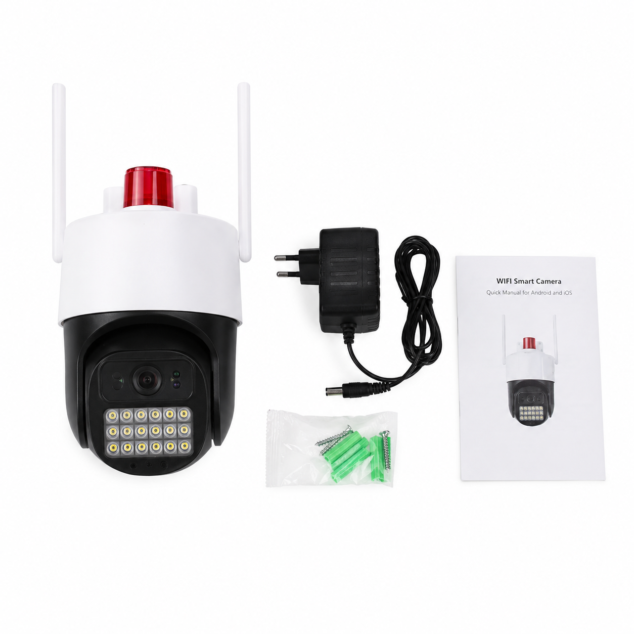 4K Ultra HD AI Okos Otthoni Kamera WiFi/4G SMC1 – Forgatható PTZ Biztonsági Kamera