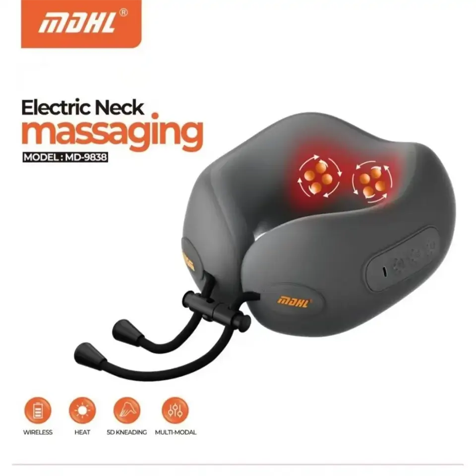 MDHL Elektromos nyak masszírozó párna melegítő funkcióval - MD-9838