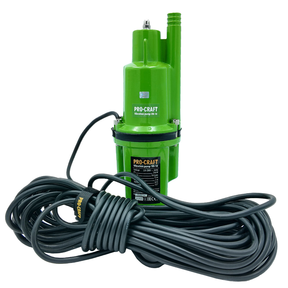 PROCRAFT vibrációs szivattyú 250W 72m VN-18