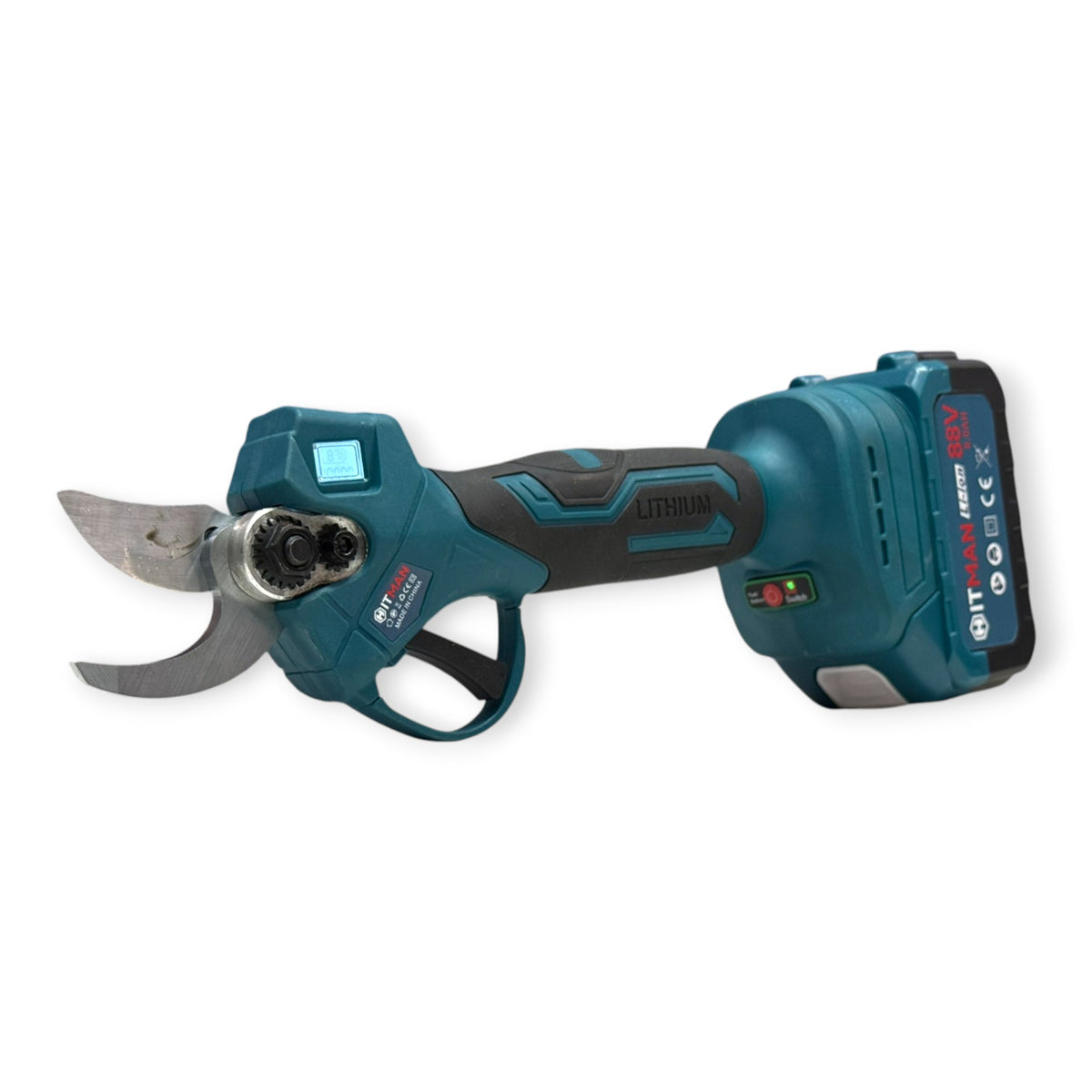 Hitman HT-BSCS-6449 Akkumulátoros Metszőolló 88V LCD Kijelzős 2-Akkús 2-Kés készlet