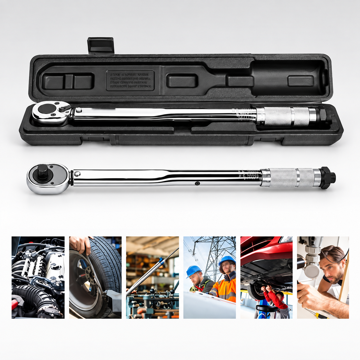 HITMAN HA-2156 állítható nyomatékkulcs 1/2" – 28–210 Nm