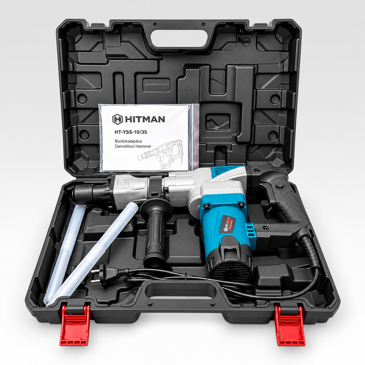 HITMAN HT-VSS-1055 elektromos bontókalapács 2700 W – 51 J, 17 mm HEX