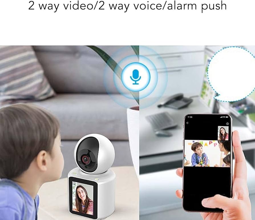 Bébiőr Okos Wi-Fi Kamera Full HD 1080p – Videohívás, Éjjellátó, ICSee App