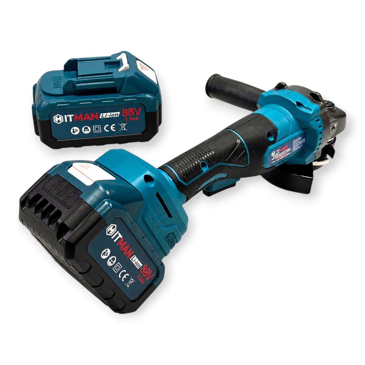 Hitman HT-BAG-7433R Akkus Sarokcsiszoló 125mm 88V 2 Akkumulátorral