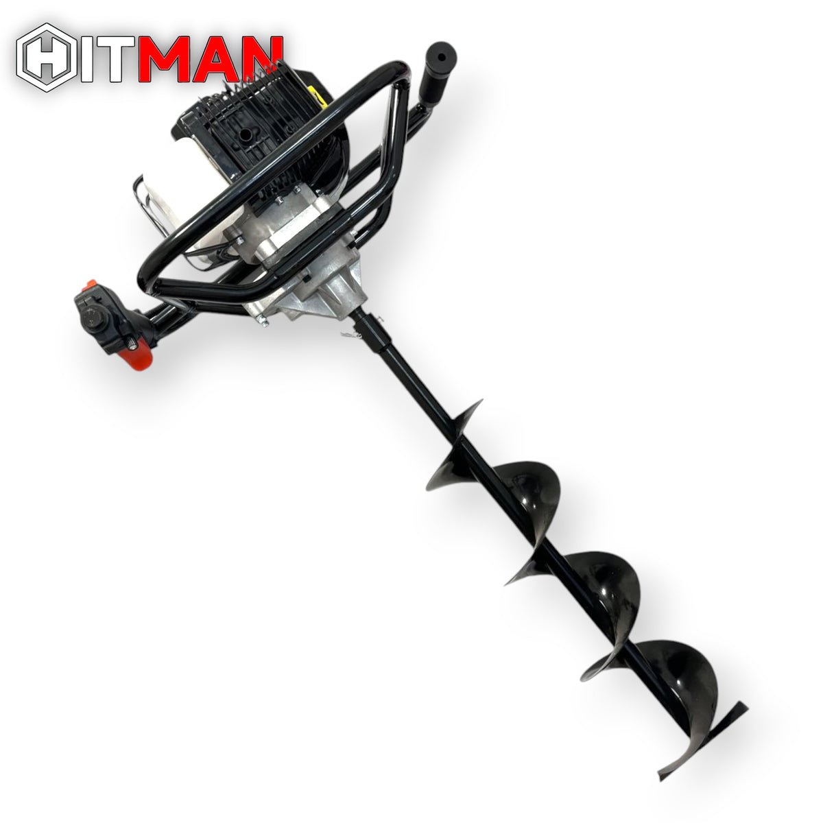 Hitman HT-ED76MAX Benzinmotoros Talajfúrógép 6,5HP – 73cc – 3 fúrószár, 80 cm hossz