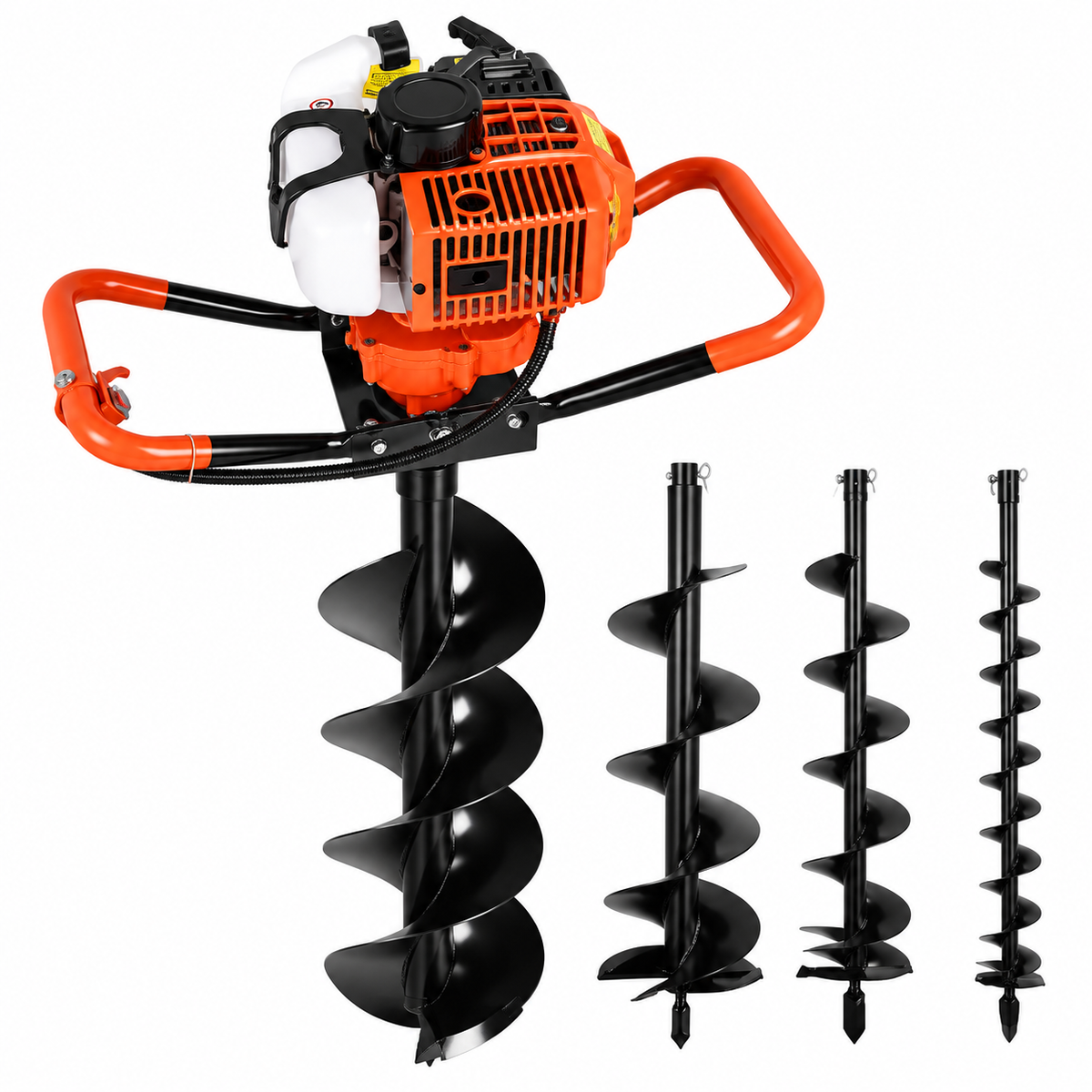 KrafTech KT/ED73-Pro (FT183) Benzinmotoros Talajfúrógép – 6,5 LE, 73 cm³