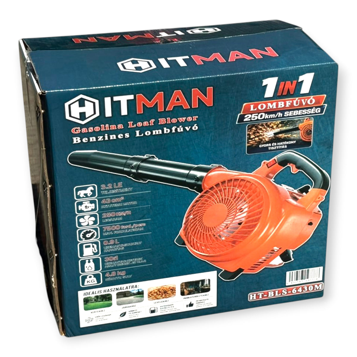 Hitman benzinmotoros lombfúvó 3,2LE/43 cm³ H-BLS-6430M