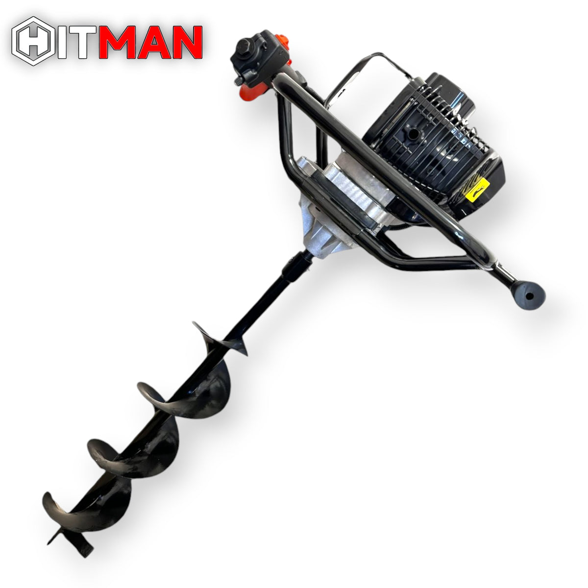 Hitman HT-ED76MAX Benzinmotoros Talajfúrógép 6,5HP – 73cc – 3 fúrószár, 80 cm hossz