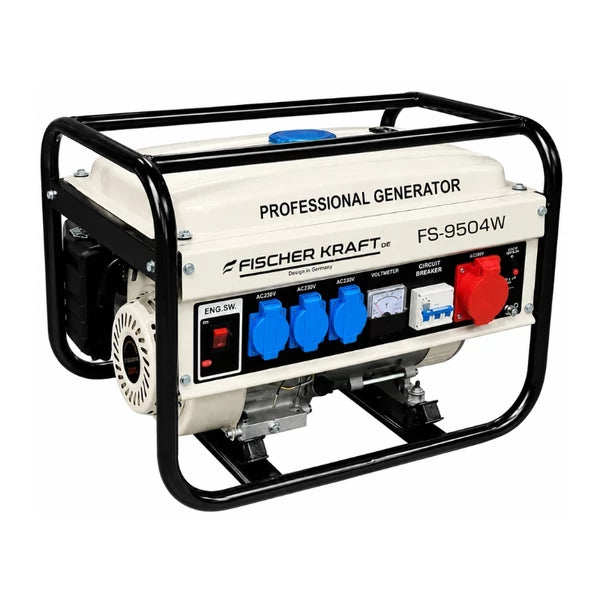 Fischer Kraft FS-9504W Benzines Áramfejlesztő 9500W 3 fázisú Generátor 220–380V