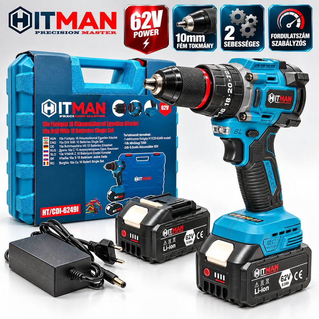 HITMAN HT-CDI-6249i ütvefúró-csavarozó