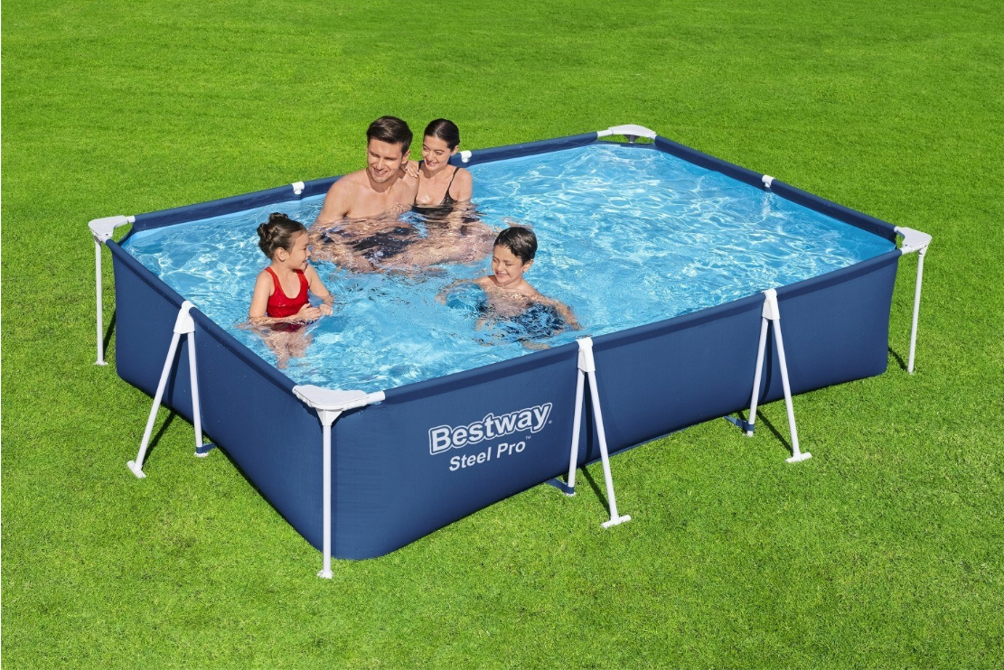 Bestway Steel Pro™ Családi Fémvázas Medence 300 × 201 × 66 cm 56404