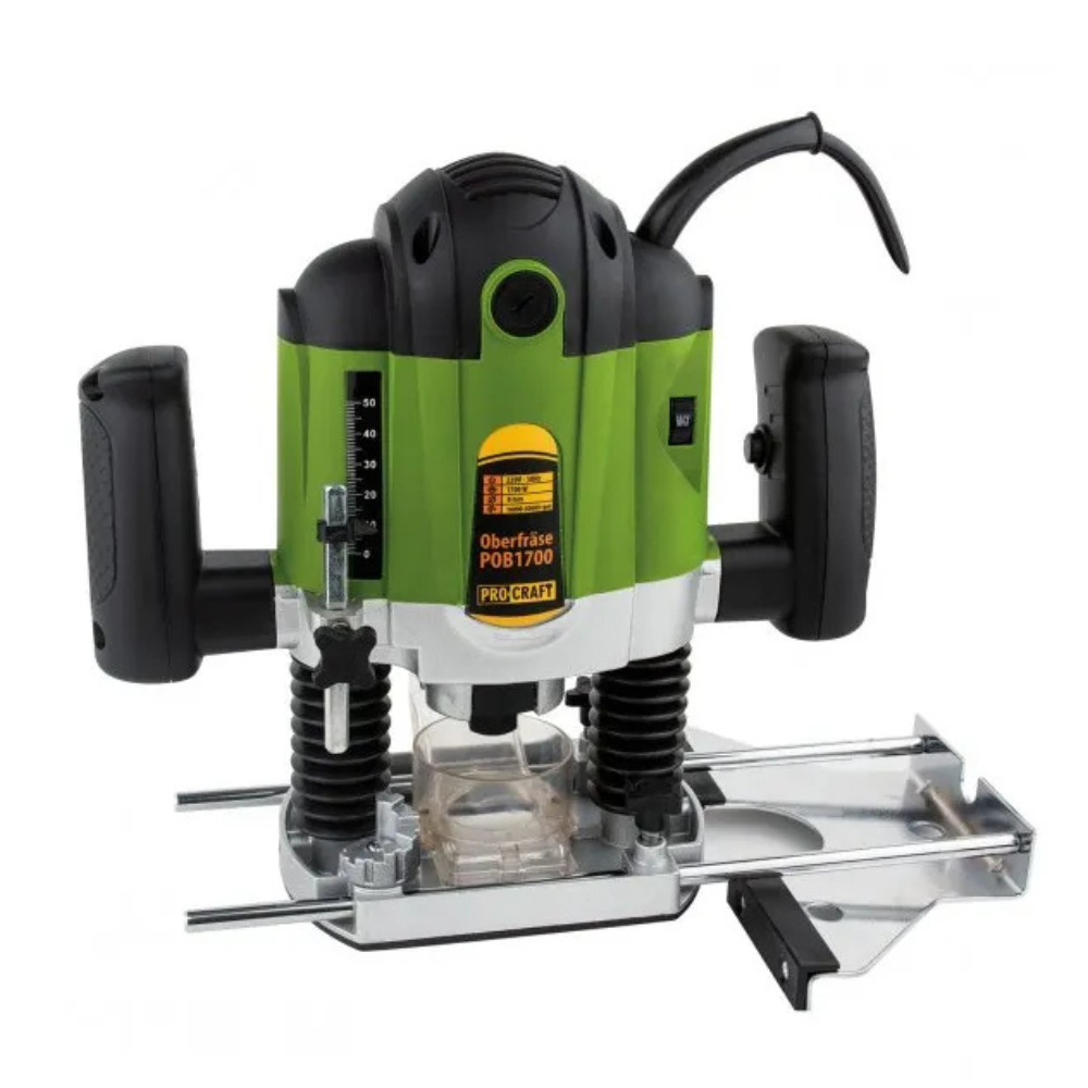 Procraft Elektromos Felsőmaró 1700W + 12 db-os Marókészlet POB1700