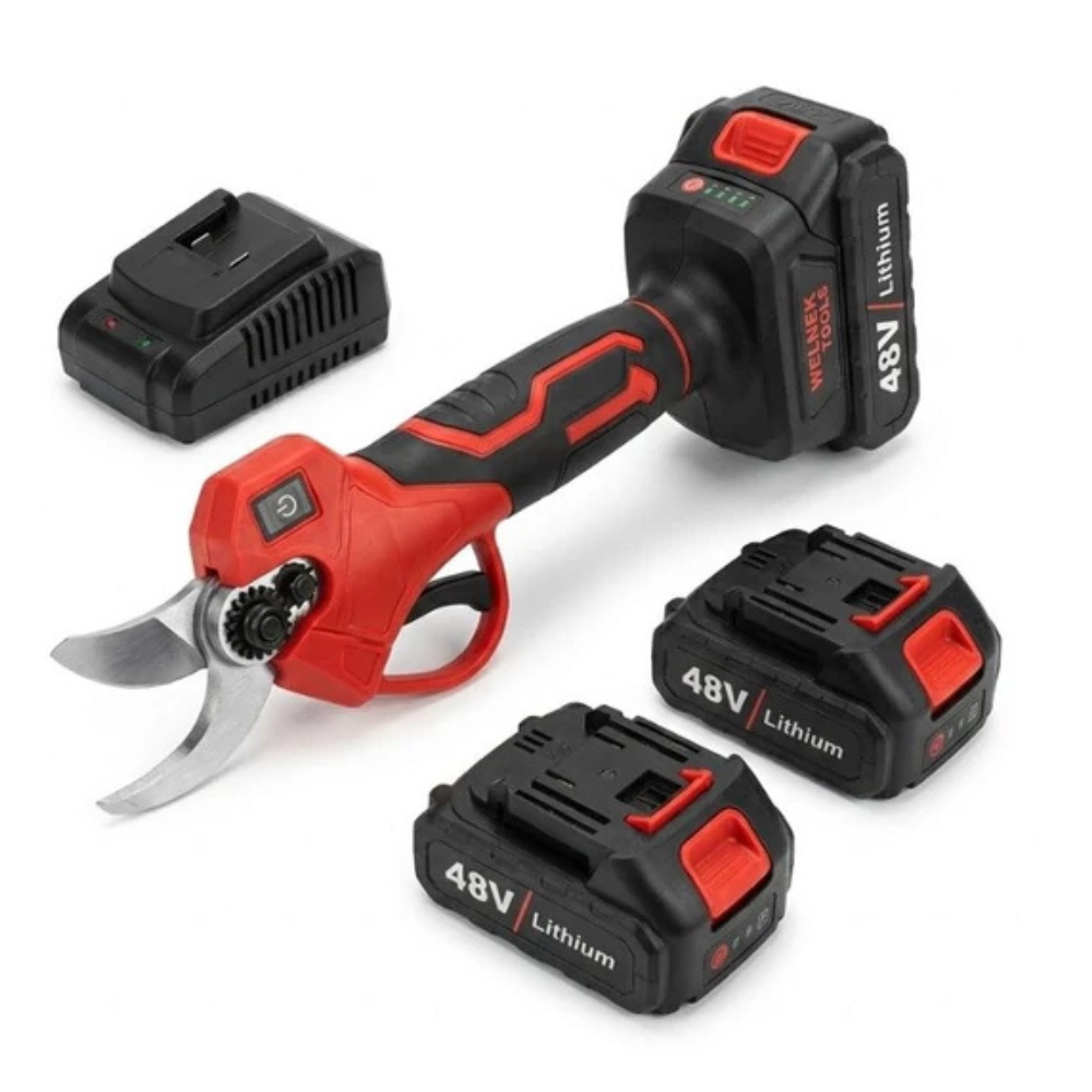WELNEK TOOLS VK-0048 Akkumulátoros Metszőolló 2 Akkumulátorral