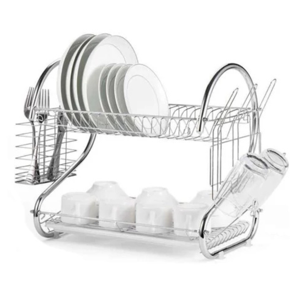 Cheffinger CF-DR01 Kétszintes Rozsdamentes Edényszárító