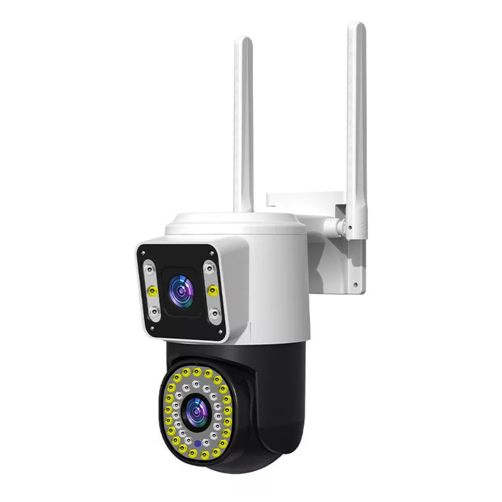 Harken WiFi-s Duplalencsés Biztonsági Kamera – 2x2MP PTZ IP66