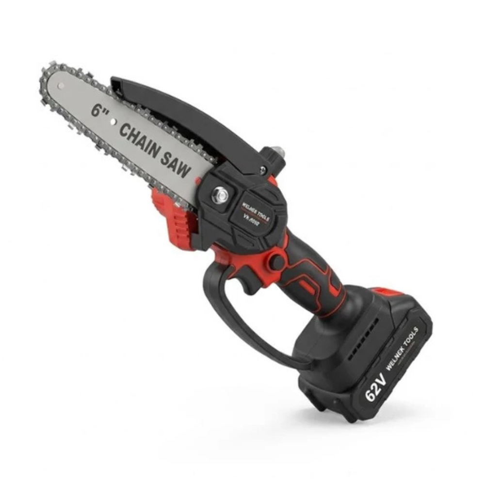 WELNEK TOOLS Akkus Mini Láncfűrész 62V 2 Akku VK-0062