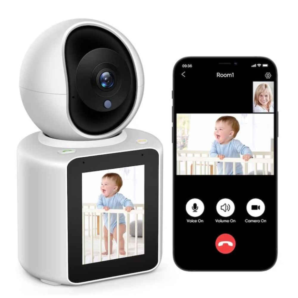 Bébiőr Okos Wi-Fi Kamera Full HD 1080p – Videohívás, Éjjellátó, ICSee App