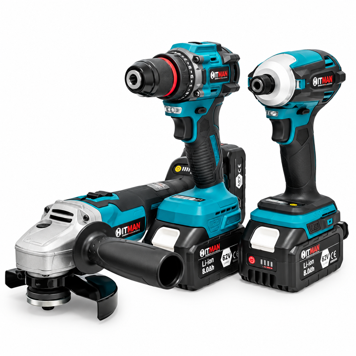 Hitman HT-BACD-3777LX Profi Akkus Szerszámkészlet, 62V