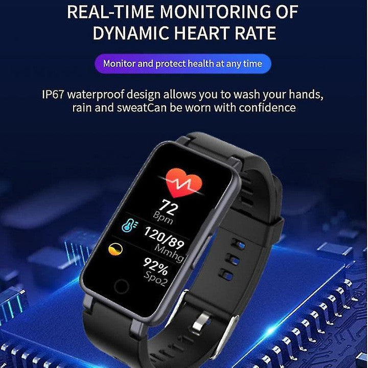 ActiveSense fekete okoskarkötő - Pulzus,Vérnyomás,Véroxigénszint mérés