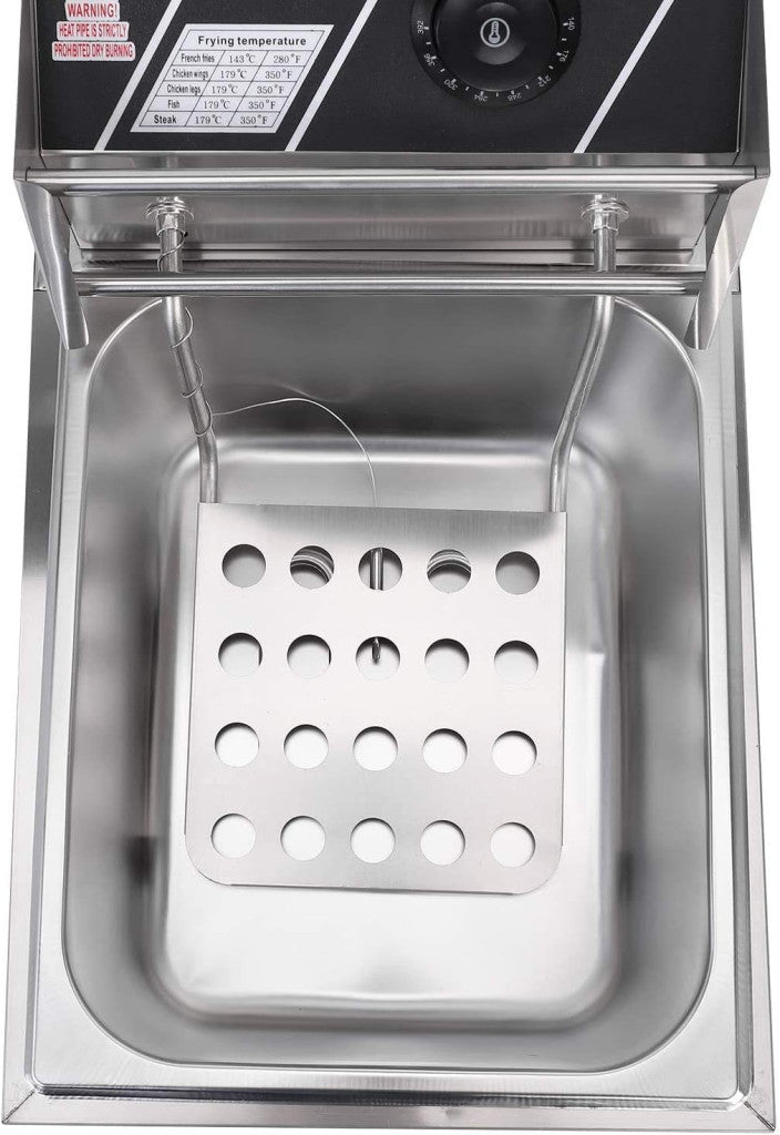 6 literes elektromos fritőz,olajsütő - 2500W