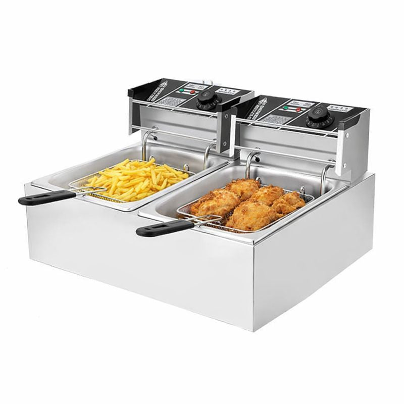 12 literes elektromos fritőz,olajsütő - 2*2500W