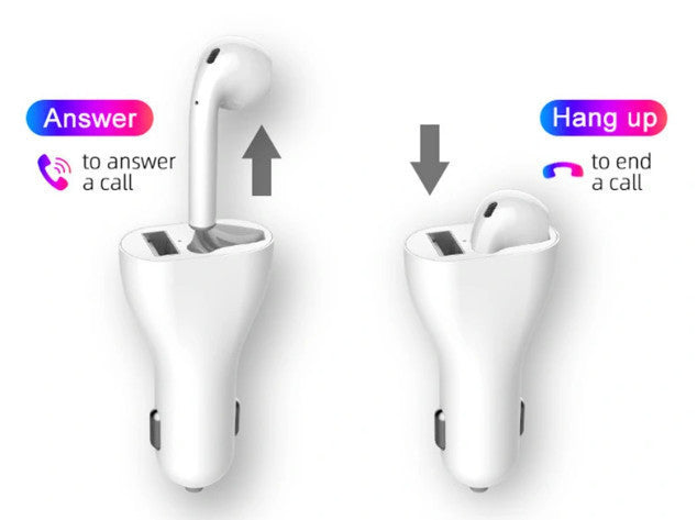 2 in 1 car headset + usb port