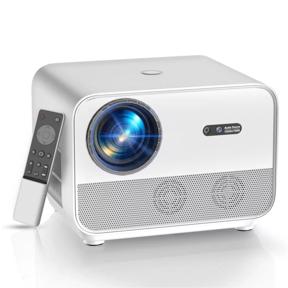 FunFlix Okos Projektor 1080P, 4K Támogatással, Android TV, WiFi 6 és Bluetooth 5.2 A1