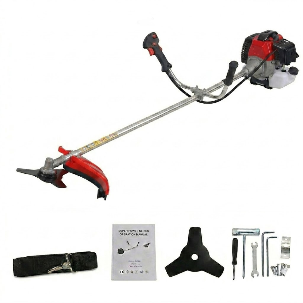 Benzines Fűkasza és Bozótvágó 72,7 cm³, 2 Ütemű Motorral – Piros DT7200