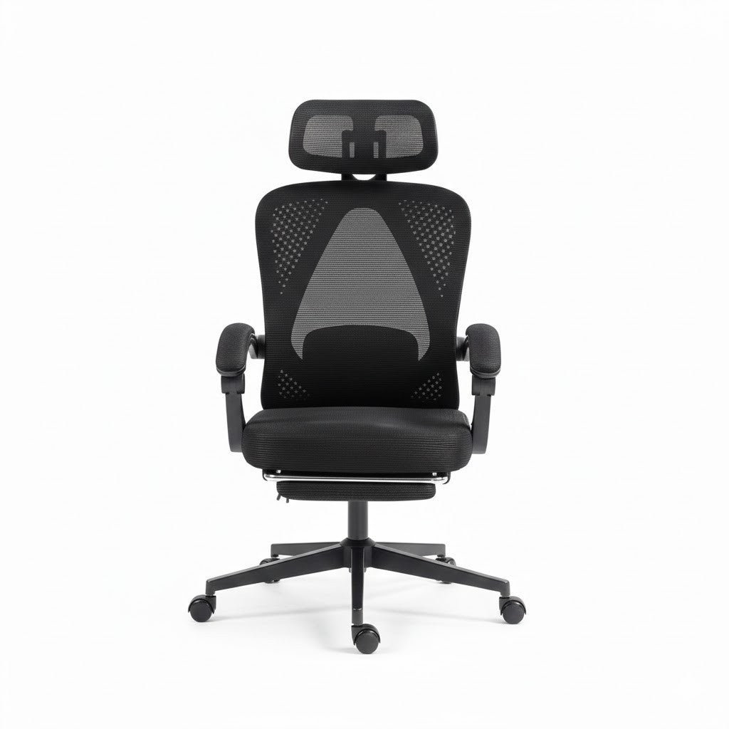 Dowinx Ergonomikus irodai vezetői szék fejtámlával, deréktámasszal és kihúzható lábtartóval