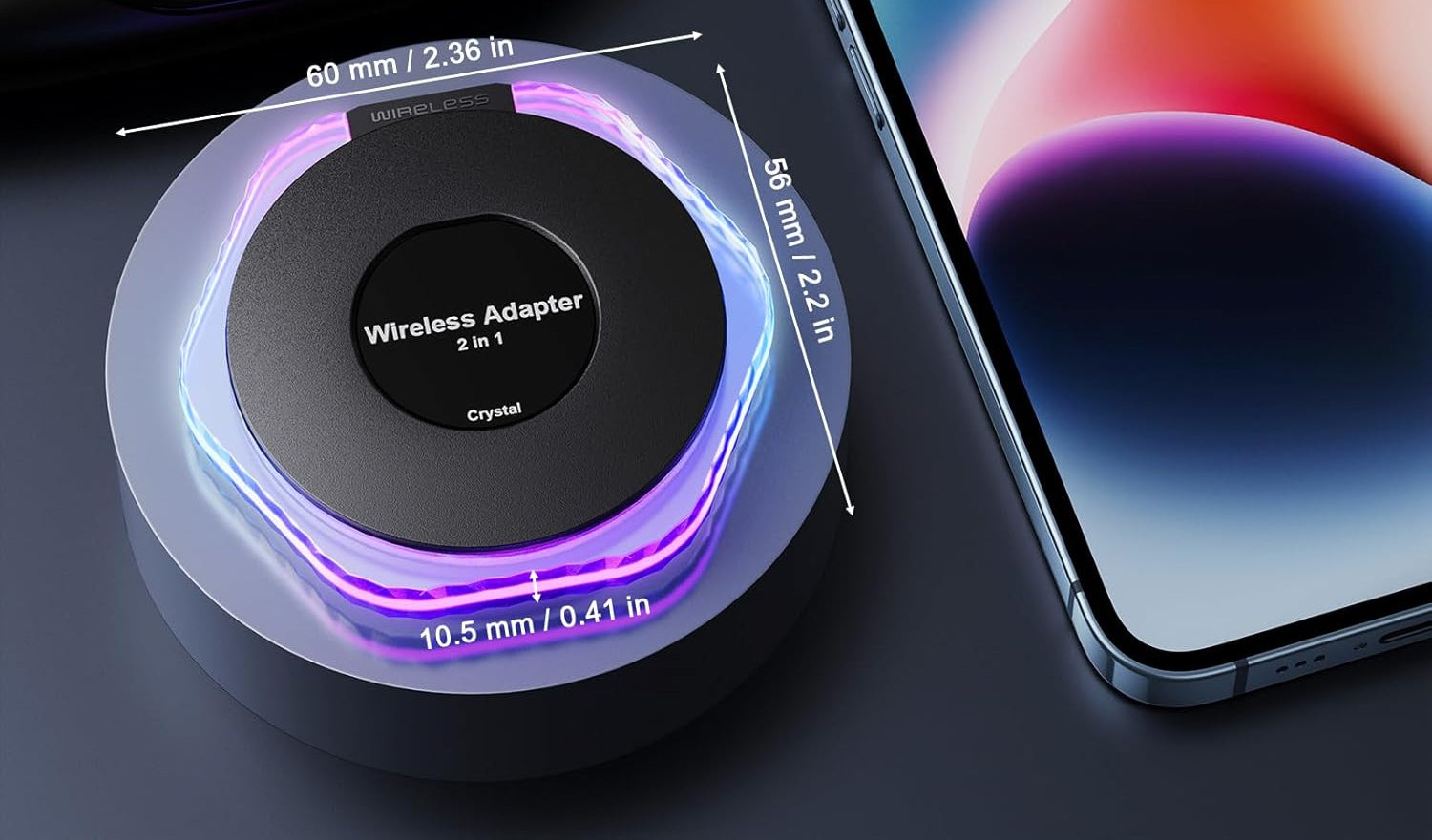 Crystal Wireless CarPlay és Android Auto Adapter Univerzális