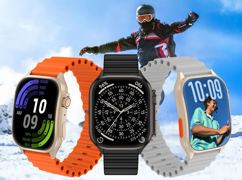 Laxasfit H7 Okosóra Bluetooth-hívás funkcióval, pulzusmérővel, lépésszámlálóval, alvásfigyelővel, ívelt kijelzővel, szabadtéri sportokhoz, ezüst