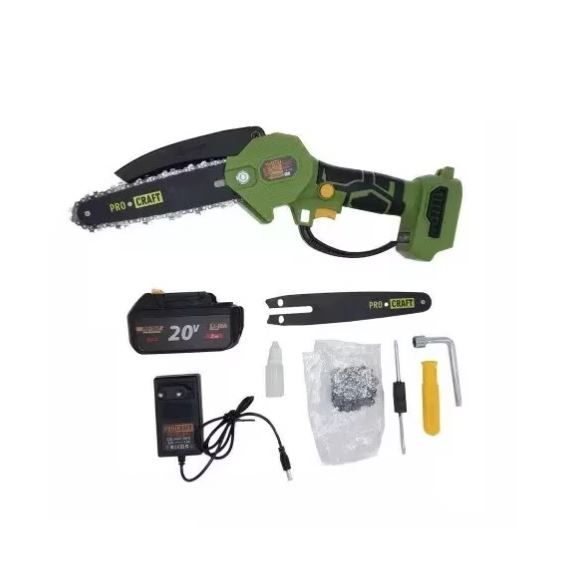 Procraft Akkus Mini Láncfűrész 20V 6" 2 Lánccal PKA22