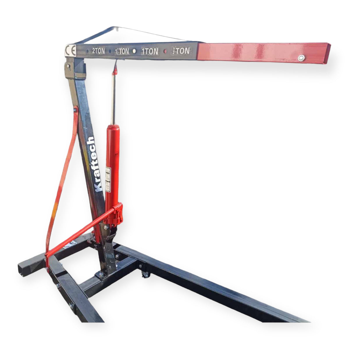KrafTech HM-6415 Összecsukható Hidraulikus Motorkiemelő Zsiráf – 2 Tonna, 2,35 m