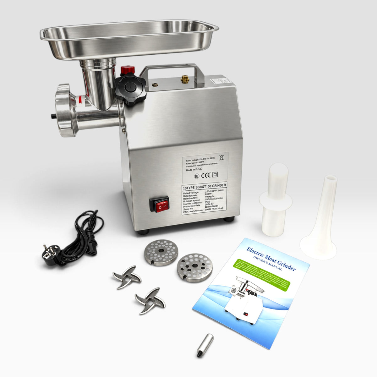 Hitman HM-6314 INOX 12 Ipari Húsdaráló – 3000 W, Réztekercses Motorral