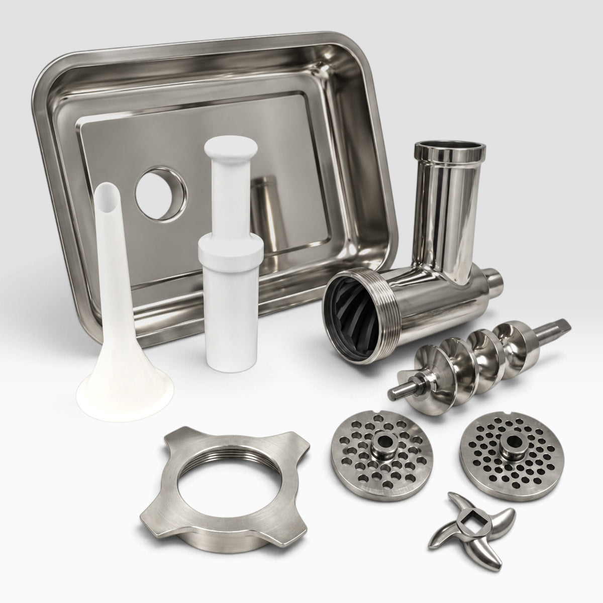 Inox HM-6315 ipari INOX húsdaráló 3500W, 280 kg/h kapacitással, 230V 50Hz gép