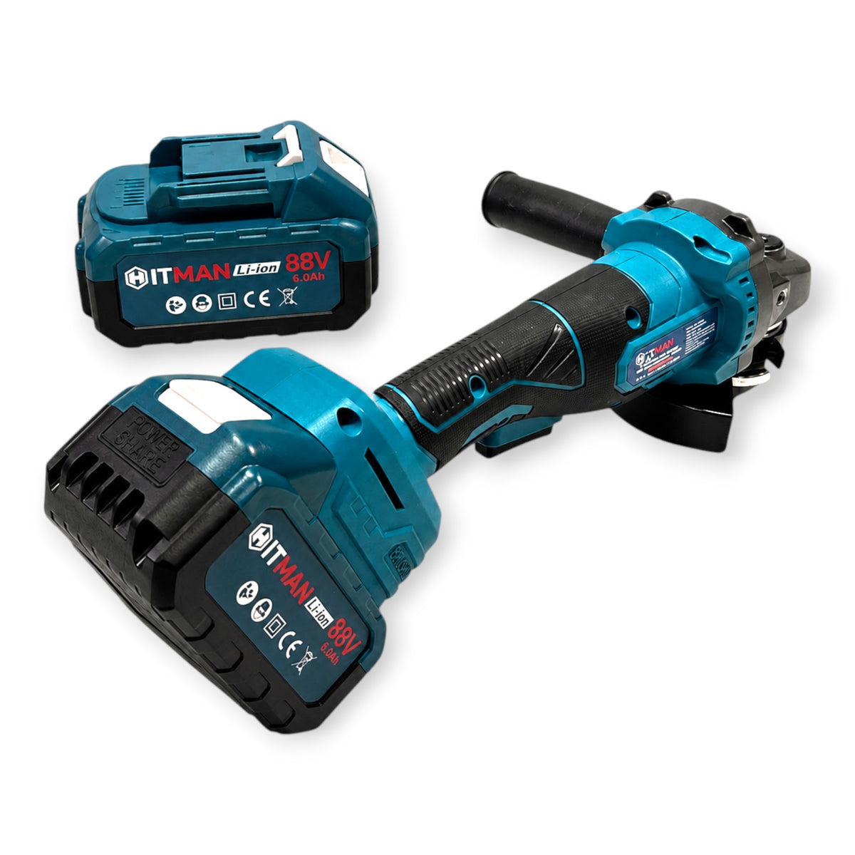 Hitman HT-BAG-7433R Akkus Sarokcsiszoló 125mm 88V 2 Akkumulátorral