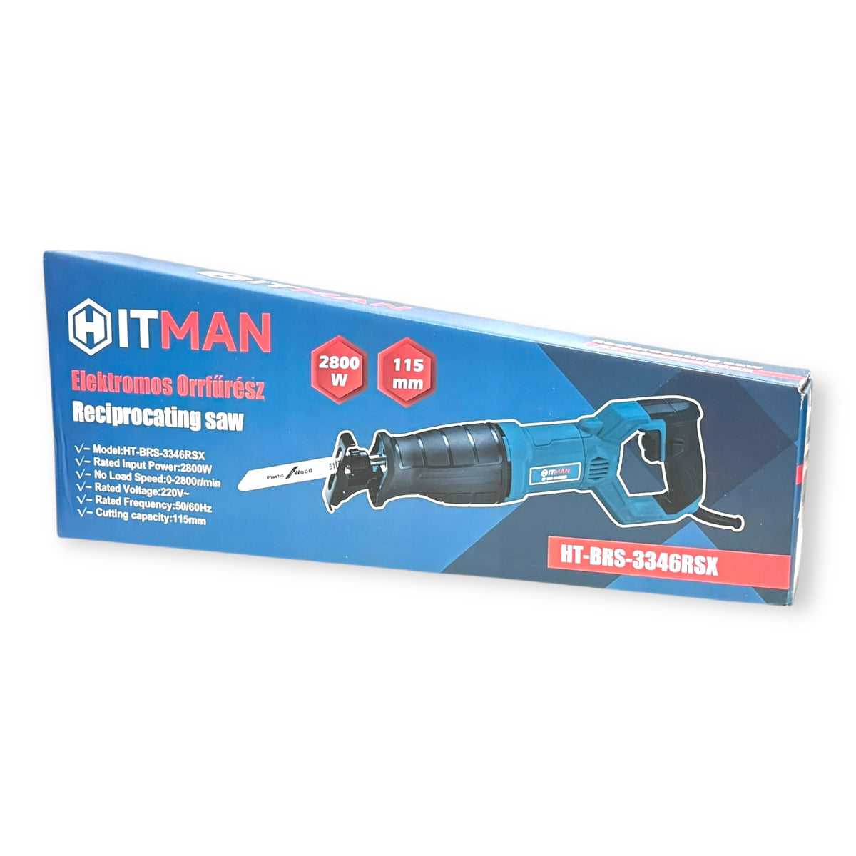 Hitman HT-BRS-3346RSX Elektromos Orrfűrész, 2800W, Kardfűrész, Reciprok mozgású