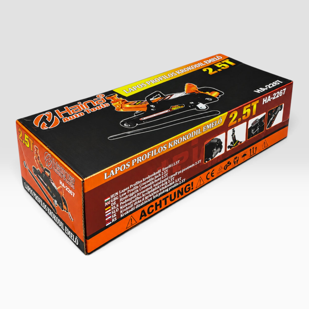 HAINA HA-2267 hidraulikus krokodil emelő 2,5 T – alacsony profilú, 80–380 mm
