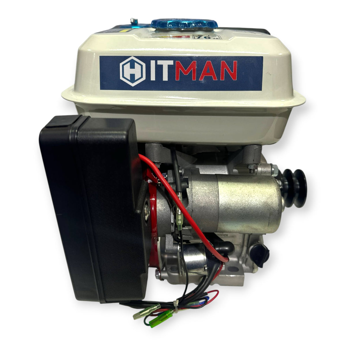 Hitman HT-GX-5975 7.5HP Álló Benzinmotor Önálló Olajzás Kulcsos Indítás