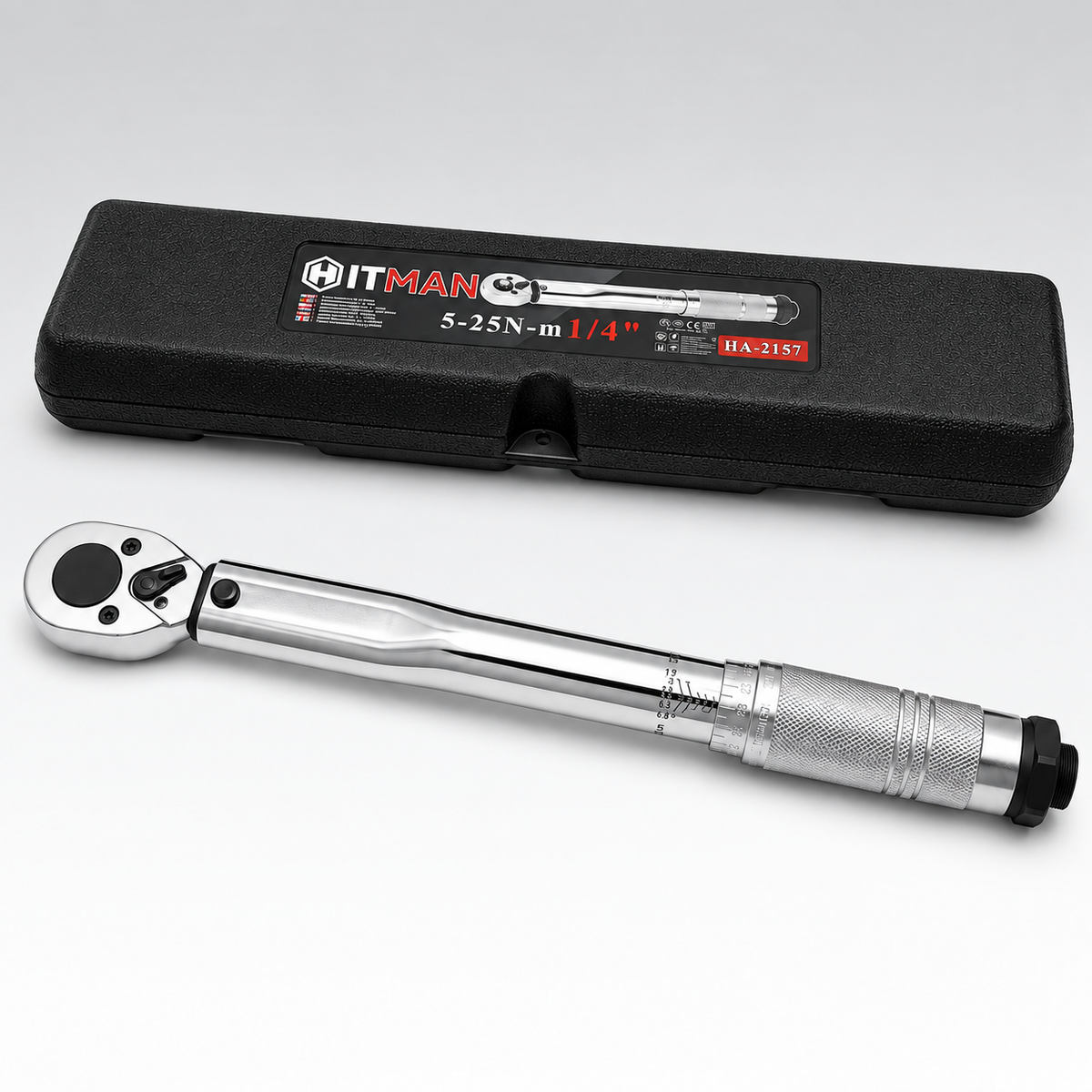 HITMAN HA-2157 állítható nyomatékkulcs 1/4" – 5–25 Nm