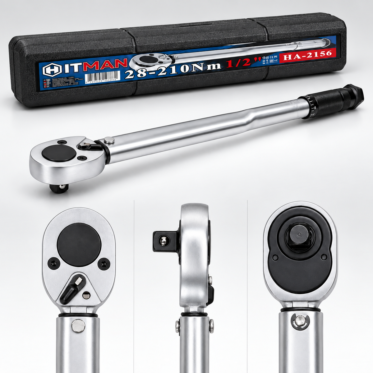 HITMAN HA-2156 állítható nyomatékkulcs 1/2" – 28–210 Nm